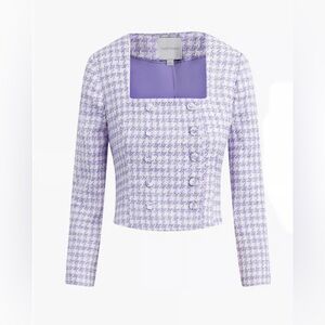 Favorite Daughter Tweed Pattern Jacket